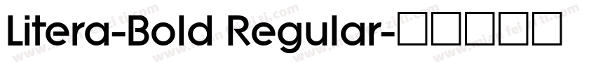 Litera-Bold Regular字体转换